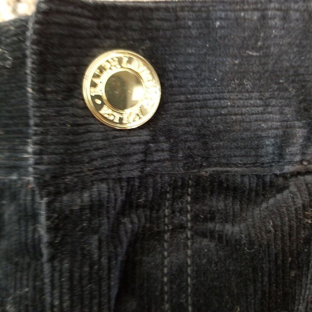 Ralph Lauren Golf Women Corduroy Skirt Skort Sz 6 Black Pockets Zipper Mini City - Picture 4 of 4